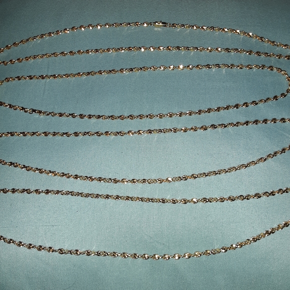 Gold necklace lot of 4 - Picture 2 of 3
